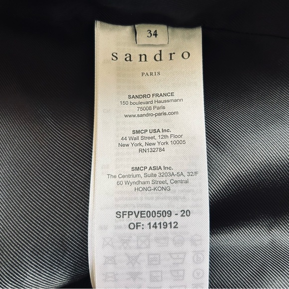New SANDRO Tailored Blazer Black - Picture 12 of 15